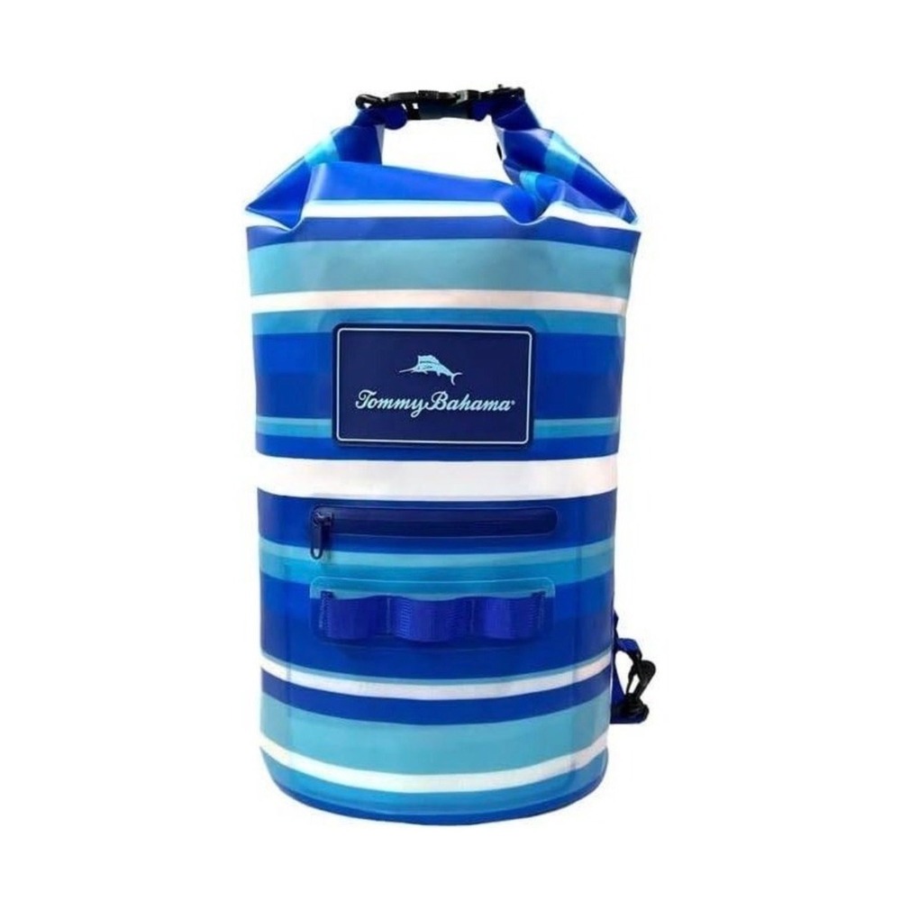 NEW Tommy Bahama 20L Waterproof Dry Bag blue white stripe Beach Kayak Camping